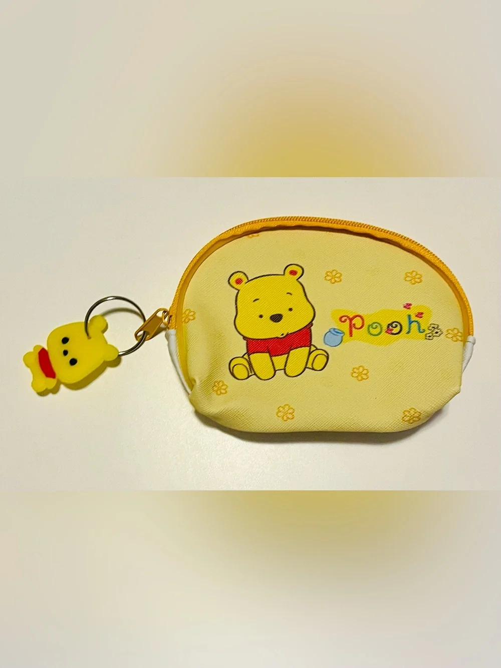 Yellow Winnie the Kids Coin Pouch with Keyring